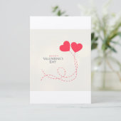 Dag van de valentijn save the date (Staand voorkant)