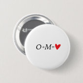 Dag van de Valentijn van de Liefdesvergelijking Ronde Button 5,7 Cm (Voorkant /achterkant)