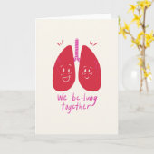 Dag van de valentijn We zijn een longkaart Kaart (Gele Bloem)