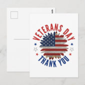 DAG VAN DE VETERANEN DANK JE BRIEFKAART (Voorkant / Achterkant)