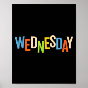 Dag Van De Week Easy Groep Halloween Kostuum Woens Poster