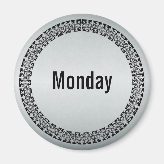 Dag van de Week Maandag Magneet (Voorkant)