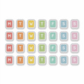 Dag van de week sticker (Voorkant)