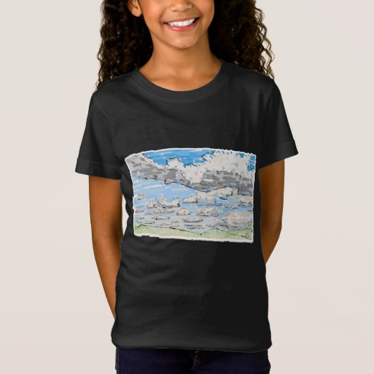 Dag van de wolken t-shirt (Voorkant)