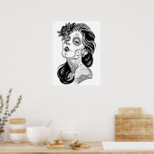 Dag van dood meisje poster (Keuken)