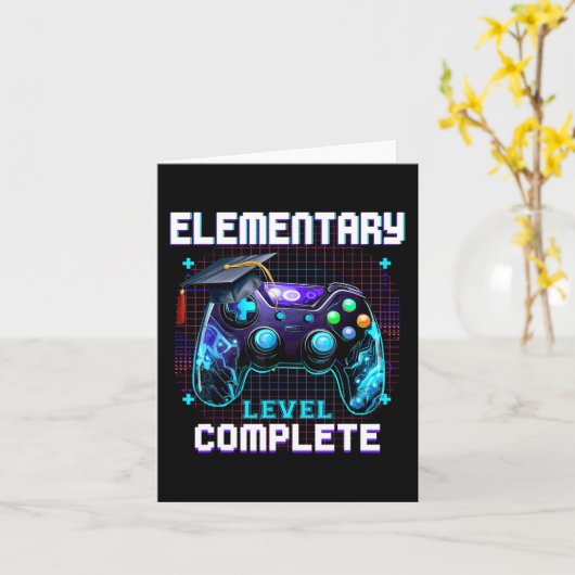 Dag van elementair niveau compleet Afstuderen hem Kaart (Gele Bloem)