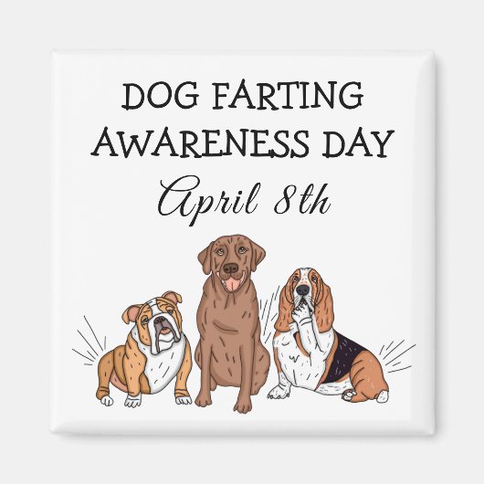 Dag van het Bewustzijn van de Dog-boer - 8 april Magneet (Voorkant)