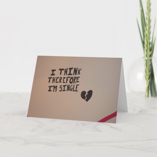 Dag van het Bewustzijn van de Single Feestdagen Kaart (Voorkant)