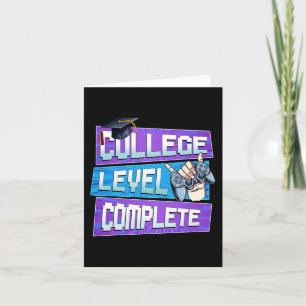 Dag van het College niveau Compleet Afstuderen Boy Kaart