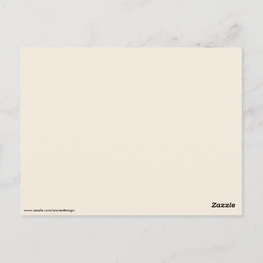 Dag van het dode briefkaart (Achterkant)