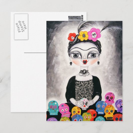 Dag van het dode Briefkaart (Voorkant / Achterkant)