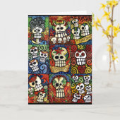 Dag van het Dode Collectie van de Schedels van de Kaart (Gele Bloem)