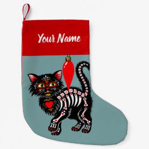 Dag van het Dode Kat Gepersonaliseerd Kleine Kerstsok