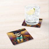 Dag van het Dode Man 4 Vierkante Kartonnen Onderzetter (Insitu)