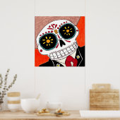 Dag van het dode Mariachi-Poster Poster (Keuken)