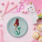 Dag van het dode meisje papieren bordje (Feest)