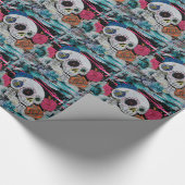 Dag van het dode omslagpapier cadeaupapier (Hoek)