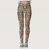 Dag van het dode patroon leggings (Voorkant)