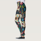 Dag van het dode patroon leggings (Links)