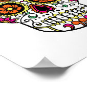 Dag van het dode Poster van de schedel (Hoek)