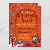 Dag van het dode skelet El Mariachi Band Kaart (Voorkant / Achterkant)