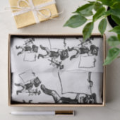 Dag van het Dode Skelet Etching Decoupage Collage Tissuepapier (Geschenk)