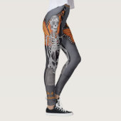 Dag van het Dode Skelet Leggings Aangepaste Schild (Rechts)