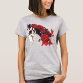 Dag van het dode skelet met Rozen T-shirt (Voorkant)