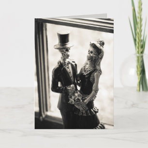 dag van het dode wenskaart kaart