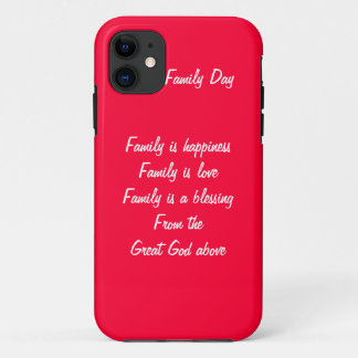 Dag van het gezin iPhone 11 hoesje