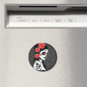 Dag van het meisje met de dikke suikerschedel - gr magneet (Insitu (Vaatwasser))