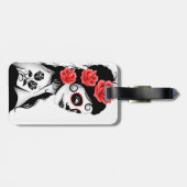 Dag van het meisje met de dode suikerschedel - wit bagagelabel (Achterkant horizontaal)