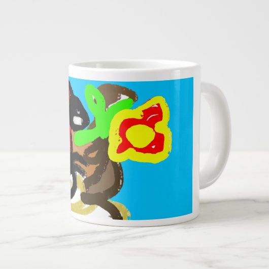 Dag van het oerwoud van de papegaai extra grote beker (Voorkant rechts)