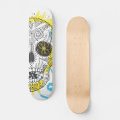 Dag van het ontwerp van het Tattoo van de schedel  Skateboard (Voorkant)