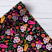 Dag van het patroon van de schedel van de dode sui cadeaupapier