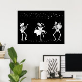 Dag van het Poster Dansende Skeletten (Thuiskantoor)