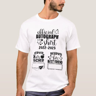 Dag van het schooljaar 2022-2023 handtekeningen Af T-shirt
