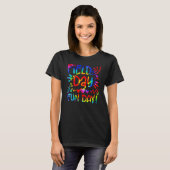 Dag van het schoolveld Fun Tie Dye Field Day 2023  T-shirt (Voorkant volledig)