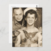 Dag van het Tattoo van de verkoper Briefkaart (Voorkant / Achterkant)