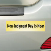 dag van het vonnis bumpersticker (Op auto)
