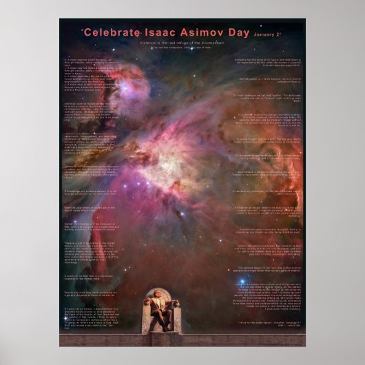 Dag van Isaac Asimov Poster (Voorkant)