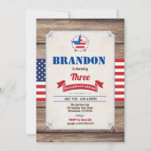 Dag van onafhankelijkheid van de vierde verjaardag kaart (Voorkant)