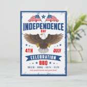  dag van onafhankelijkheid vierde juli kaart (Staand voorkant)