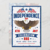  dag van onafhankelijkheid vierde juli kaart (Voorkant / Achterkant)