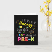 Dag van School Afstuderen Funny Pre K Teacher Kaart (Gele Bloem)