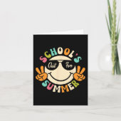 Dag van School Afstuderen Groovy Scholen Uit Voor  Kaart (Voorkant)