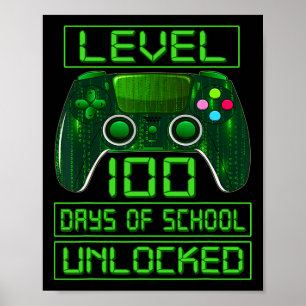 Dag van School Jongens Niveau 100 Dagen van School Poster