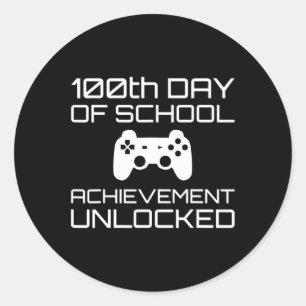 Dag van School T- T-shirt.png Ronde Sticker