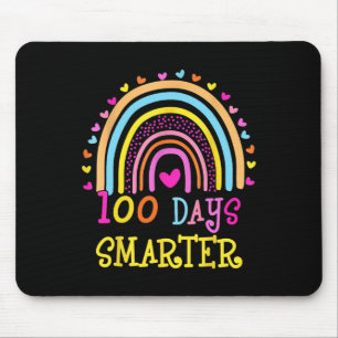 Dag van schoolleraar 100 dagen slimmere regenboog muismat