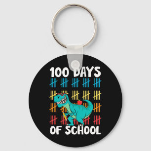 Dag van schoolleraren Kinder jongens Dino Happy 10 Sleutelhanger